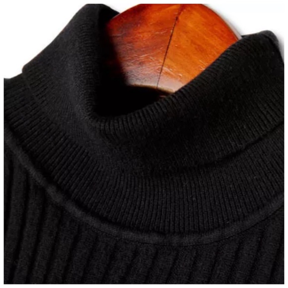 🌺 The Aryann Knit Fit & Flare Turtleneck Dress - Picture 6 of 7